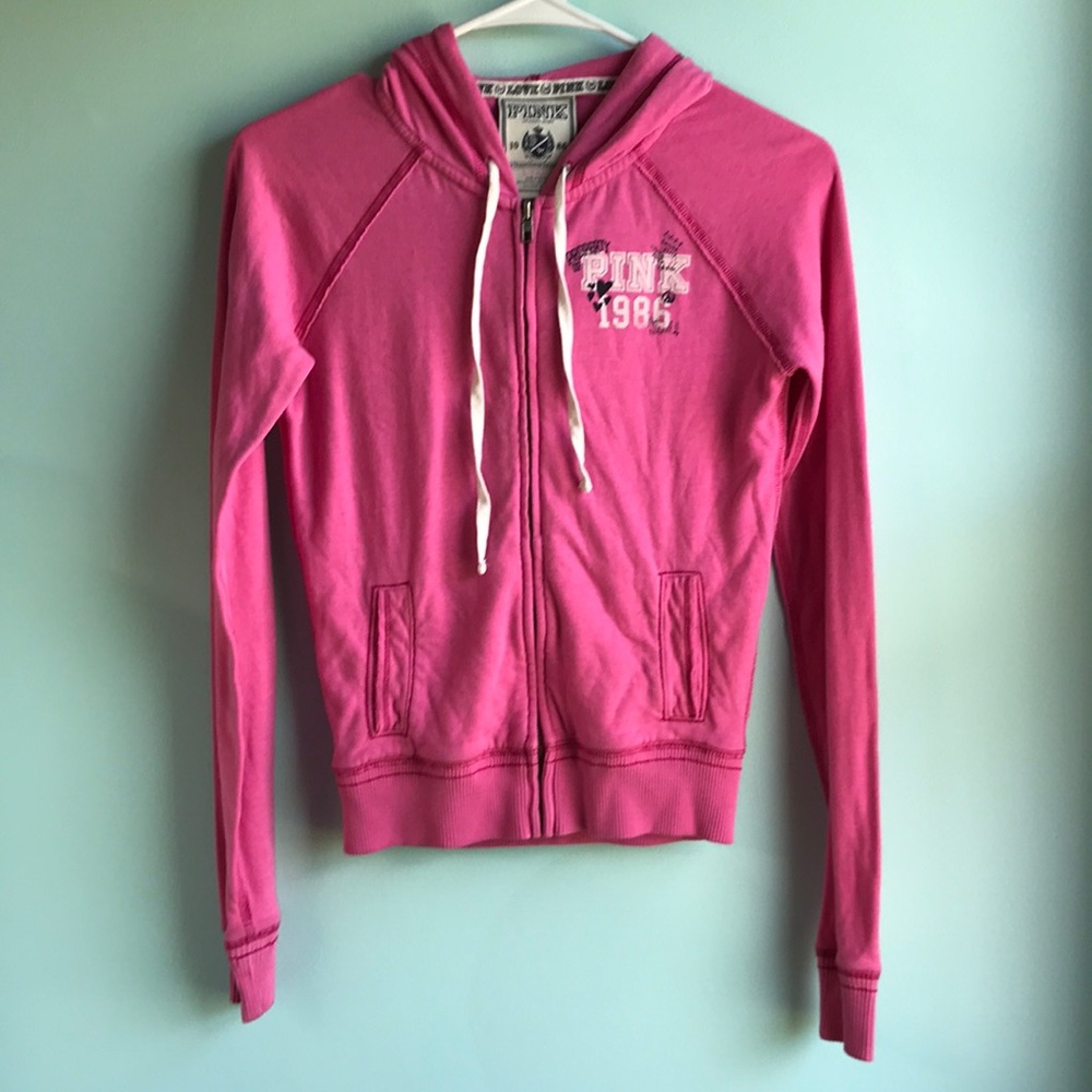 Victoria’s Secret Pink pink zip-up hoodie